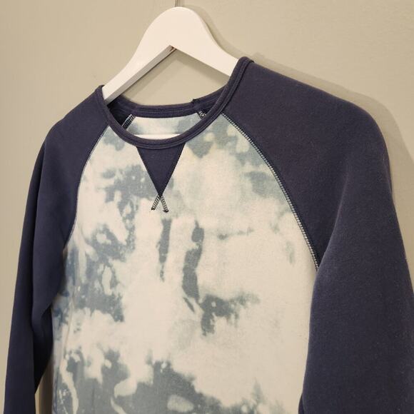 Burton Womens Sweatshirt Raglan Quilted Tie-Dyed Western Tribal Cozy - Size S - Picture 3 of 10